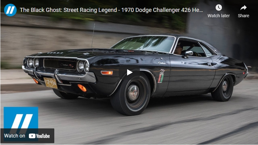 426 Hemi 1970 Dodge Challenger The Black Ghost!