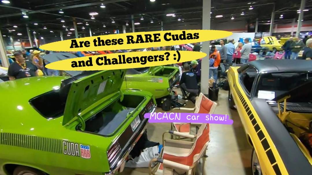 Some rare Cudas and Challengers at the MCACN car show