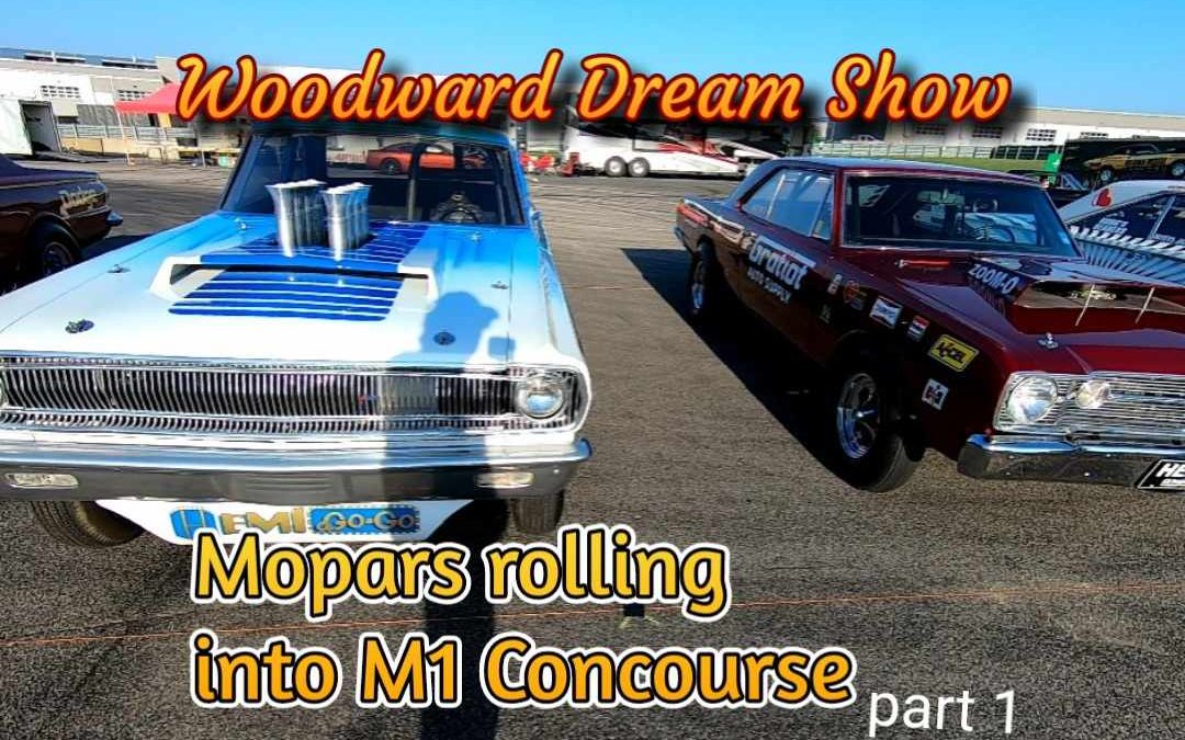 M1 Concourse: Mopars rolling into the Woodward Dream Show Part 1