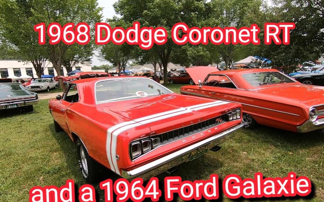 Muscle cars: 1968 Dodge Coronet RT and a 1964 Ford Galaxie500